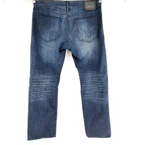 LEVI'S 514 36x32 Slim Fit Straight Leg Blue Jeans